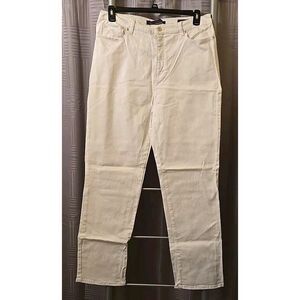 White Gloria Vanderbilt Amanda‎ Jeans Size 14 High Rise